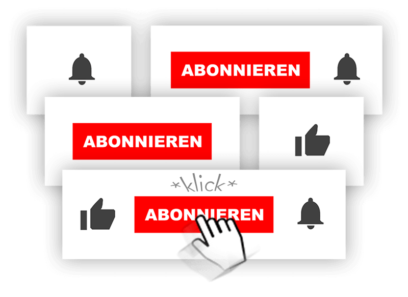 Vorschau-Bild von YouTube Abonnieren-Button-Varianten